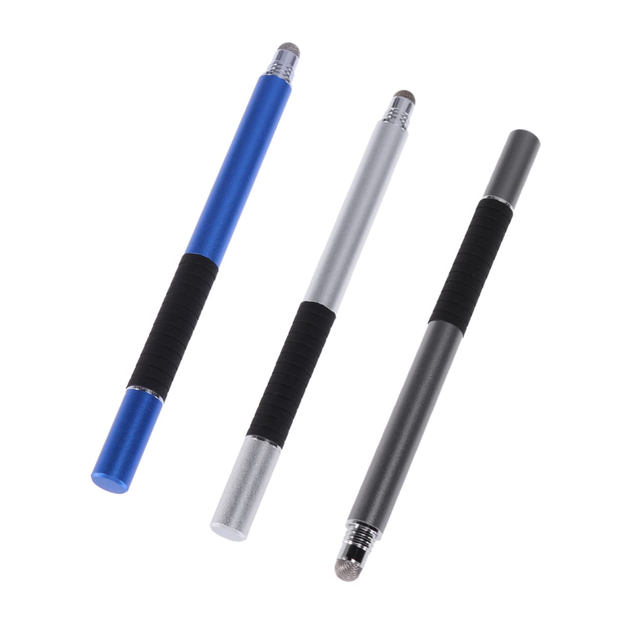 Gatuida 6pezzi Penna Capacitiva Multifunzione Per Smartphone e Tablet Penna Con Punta Fine Argento Blu Scuro Strumento Di Scrittura Leggero e Portatile