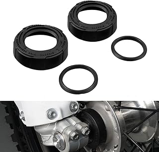 NICECNC Black Front Wheel Bearing Protection Cap Compatible with KTM 125-450SX/SX-F/XC/XC-F 15-23,125-500 EXC/EXC-F/EXC-W/XC-W 2016-23,Husqvarna TC/FC125-450 16-23,TX/TE/FX/FE125-501 17-23,See Fitment