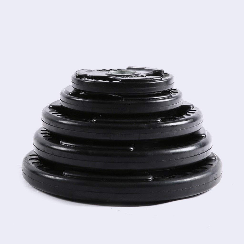 Singolo Bilanciere 2-inch Olimpico Grip Piatto, Nero Bilanciere Dipinto a Mano Gomma Grip casa Contrappeso 5kg, 10kg, 15kg