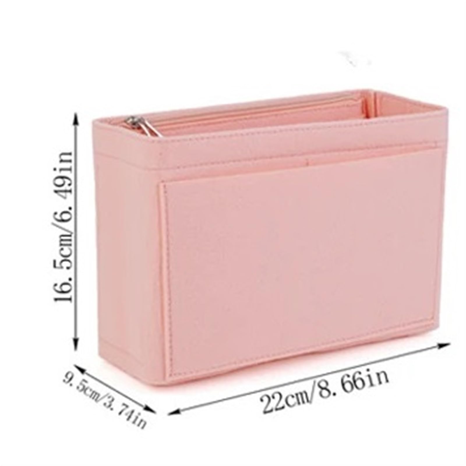 Organizador De Bolso 3 uds Bolsa de inserción de Fieltro Bolsa Interior Bolso de Mano Bolsa de inserción Bolso Forro Mochila Bolsa de Almacenamiento Organizador De Fieltro(Deep Gray)