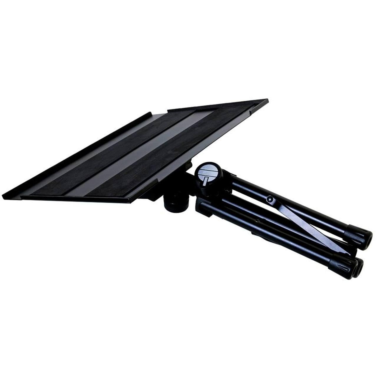 QUIK LOK – DAS/001 Supporto Multifunzione Treppiede, Ripiano Inclinabile, Altezza Regolabile, Carico 5 Kg, Piano 30×40 Cm, Nero