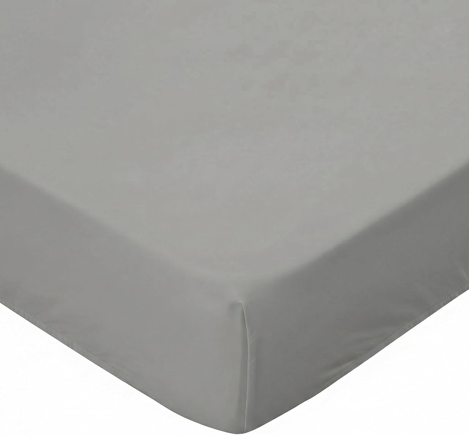 Stretchy Queen Fitted Sheet for 4 Inch Low Profile Mattress - Snug Fit with No Baggy Fit for Thin Mattress, Tri-Fold Bed, Trundle Pull-Out Beds, Sofa Sleeper, Floor & Roll-up - White, Queen