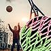 Masyrt Glow in The Dark Basketball Net, 10 * 10 * 2 Basketball Net Night Light Basketball Net Portable Outdoor Sports in The Dark Basketball Hoop Net Set (color1)