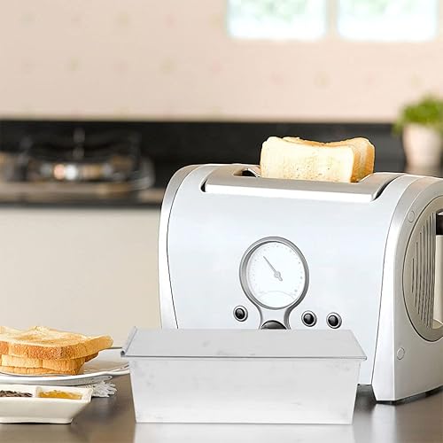 Miniatura 3 de UPKOCH Pullman - Moldes para hornear tostadas con tapa, moldes para hornear tostadas, caja de tostadas antiadherentes, utensilios para hornear,