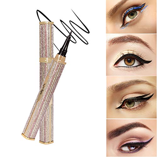 Preisvergleich Produktbild ONLYOILY Eyeliner Wasserfest Schwarz Liquid Eyeliner Präzisionsminiatur Schnell trocknend Langlebig Eyeliner (03)