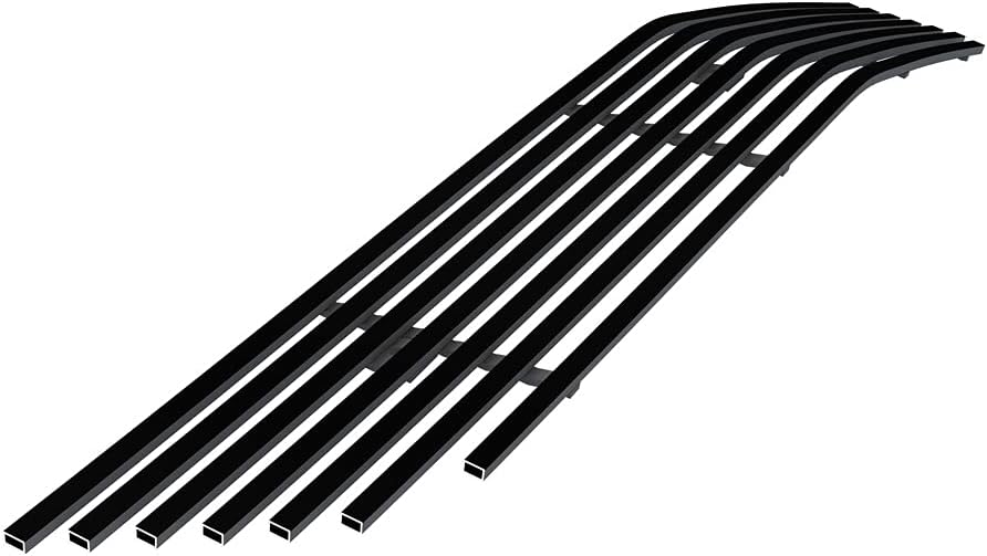 APS Compatible with Chevy Impala 2014-2020 Lower Bumper Stainless Steel Black 8x6 Horizontal Billet Grille Insert C65946J