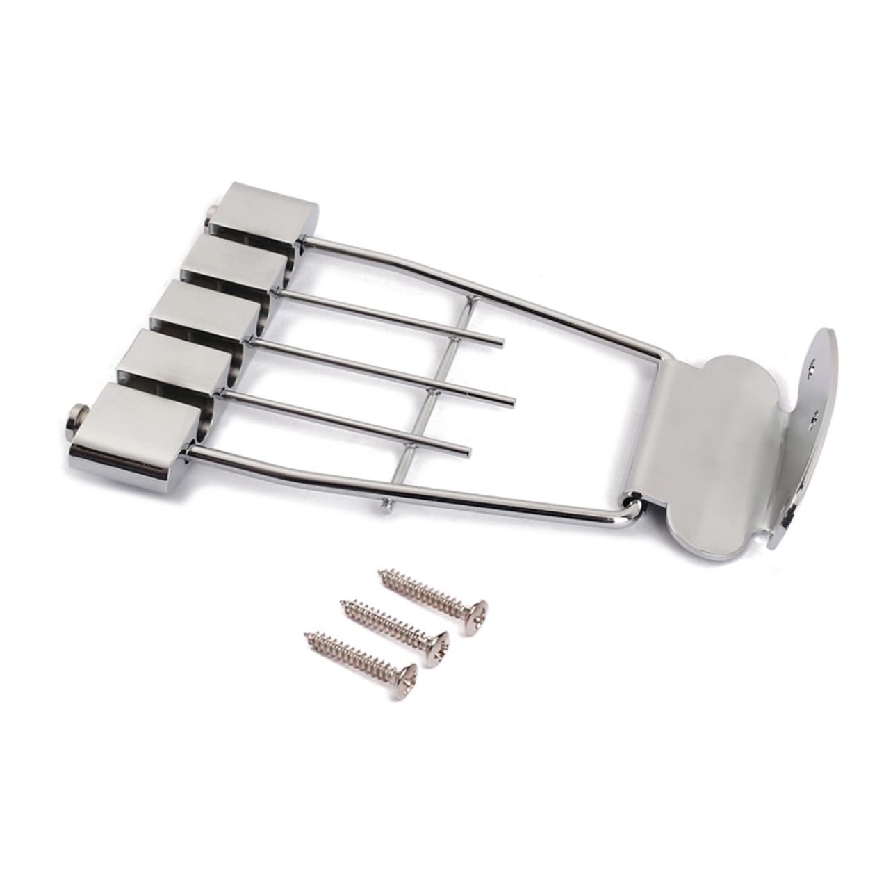 Gitaar Trapeze Staartstuk, Gitaar Brug Accessoires Metalen Staartstuk Roller Bridge 4 String Gitaar Staartstuk Gitaar Basis Voor Banjo Voor Beginners