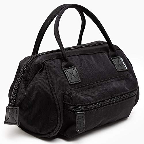 Yambo Makeup Bag – Perfect Organiser for Makeup Toiletry – Enough Space for Cosmetic Hairbrush, Paintbrush, Jewelry – Premium Vintage Travel Cosmetic Bag for Women – 4.4 L Capacity