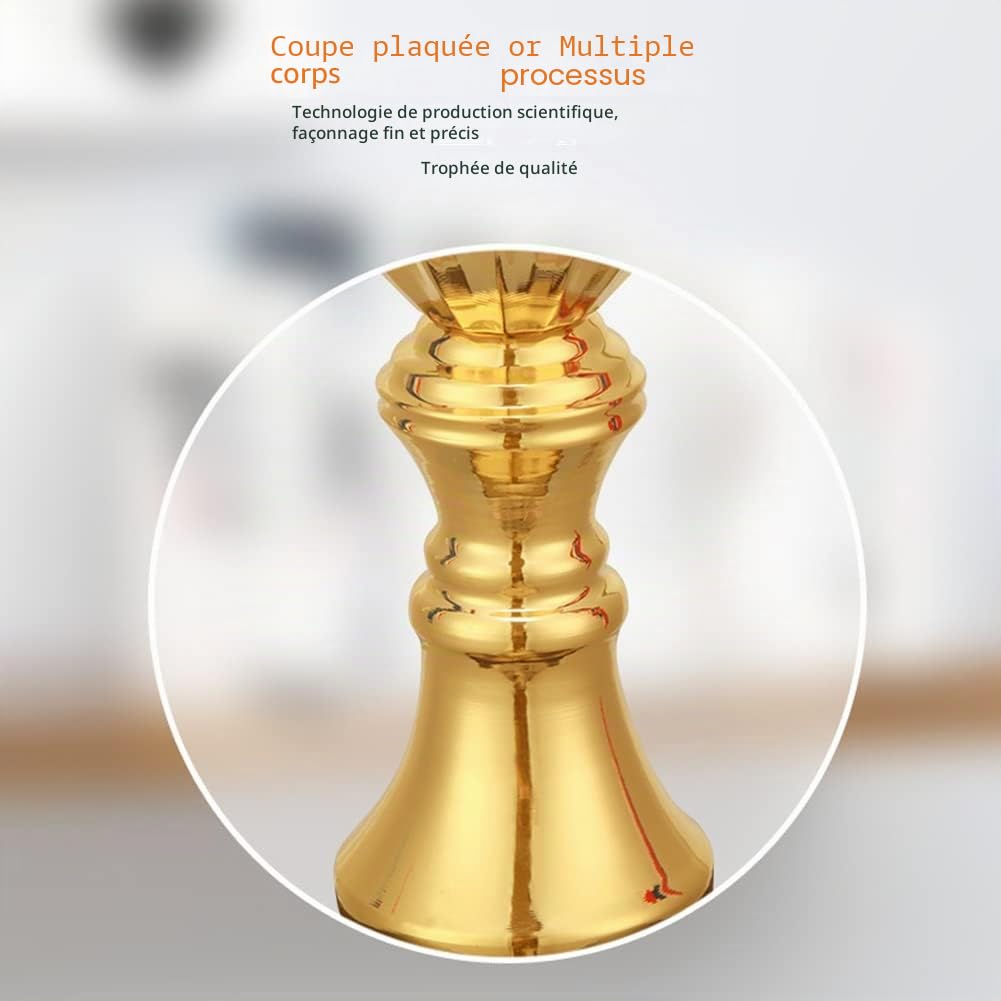 Coupe Trophée d'or Hauteur 29cm, Trophée de Sport Trophée Personnalisé, Trophée Football, Médailles, Trophée événement pour Événements, Célébrations d'entreprise, Rencontres Sportives