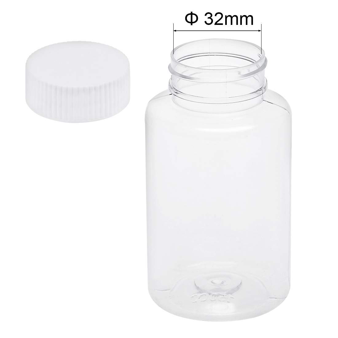 CLISPEED 60ml Glas-Reagenzflasche Mit Weiter Öffnung - Auslaufsicher & Chemikalienbeständig Fürs Labor