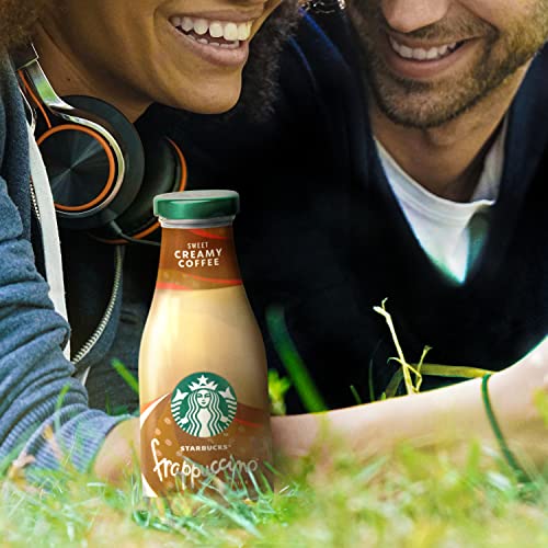 Starbucks Frappucino Coffee Eiskaffee| 8 x 250ml | mit feinstem Espresso aus 100% Arabica-Bohnen und Milch | wiederverschließbare Glasflasche | ideal für unterwegs oder Zuhause