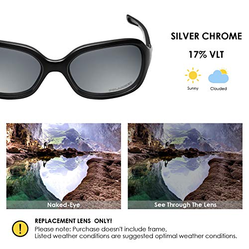 Image of BLAZERBUCK Polarized Replacement Lenses & Nose Pad for Oakley Pulse OO9198 Sunglasses