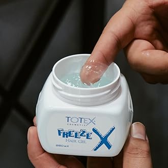 Totex Hair Styling Freeze Gel 250 ml | Extreme Hold Hair Gel | Long Lasting Strong Control | Non-Sticky Transparent Formula | Professional Salon Quality Styling Gel for Men & Women