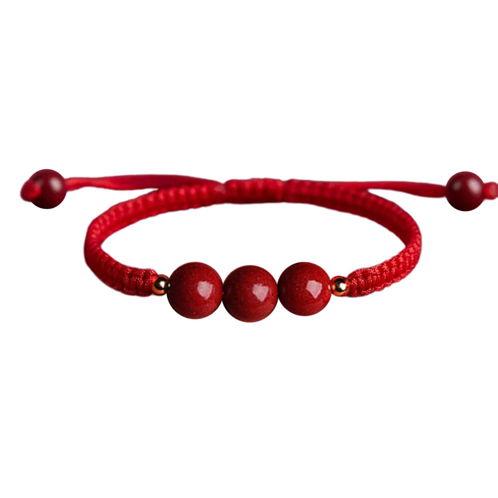 Maxtonser Traditional Chinese Red Bracelet Adjustable Lucky Rope Design Wrist Chain Couple Bangle Jewelry for Men and Women
