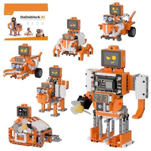 Image of AI Robot Building Block Kit 32-IN-1 STEM Education AI Vision Voice Control