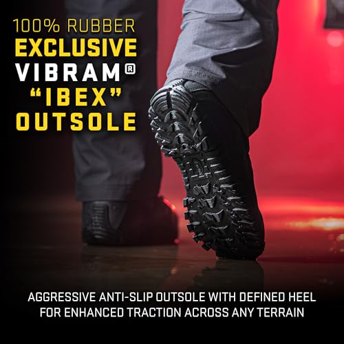 Belleville Khyber TR960Z Waterproof 8" Tactical Boots for Men with Zipper - Lightweight Waterproof Black Leather Designed for Police and EMS with Vibram Traction Outsole2