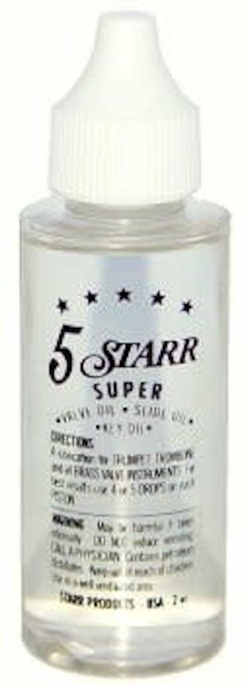 5 Starr Super Valve Oil, Clear