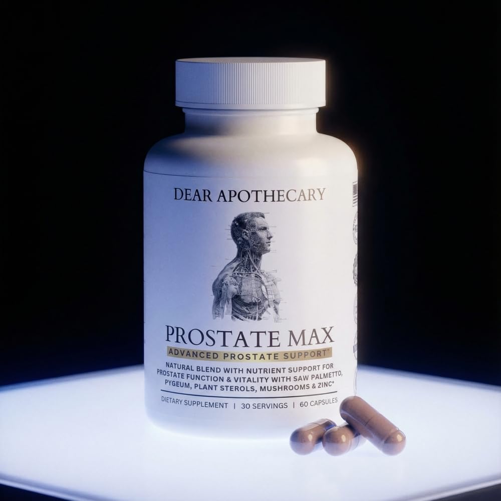 Prostate Max Support Supplement - Saw Palmetto 200mg, Pygeum 100mg, Zinc, Selenium - Urinary Health & Flow - Vegan, Non-GMO, Gluten Free - 60 Capsules — Amazon image 7