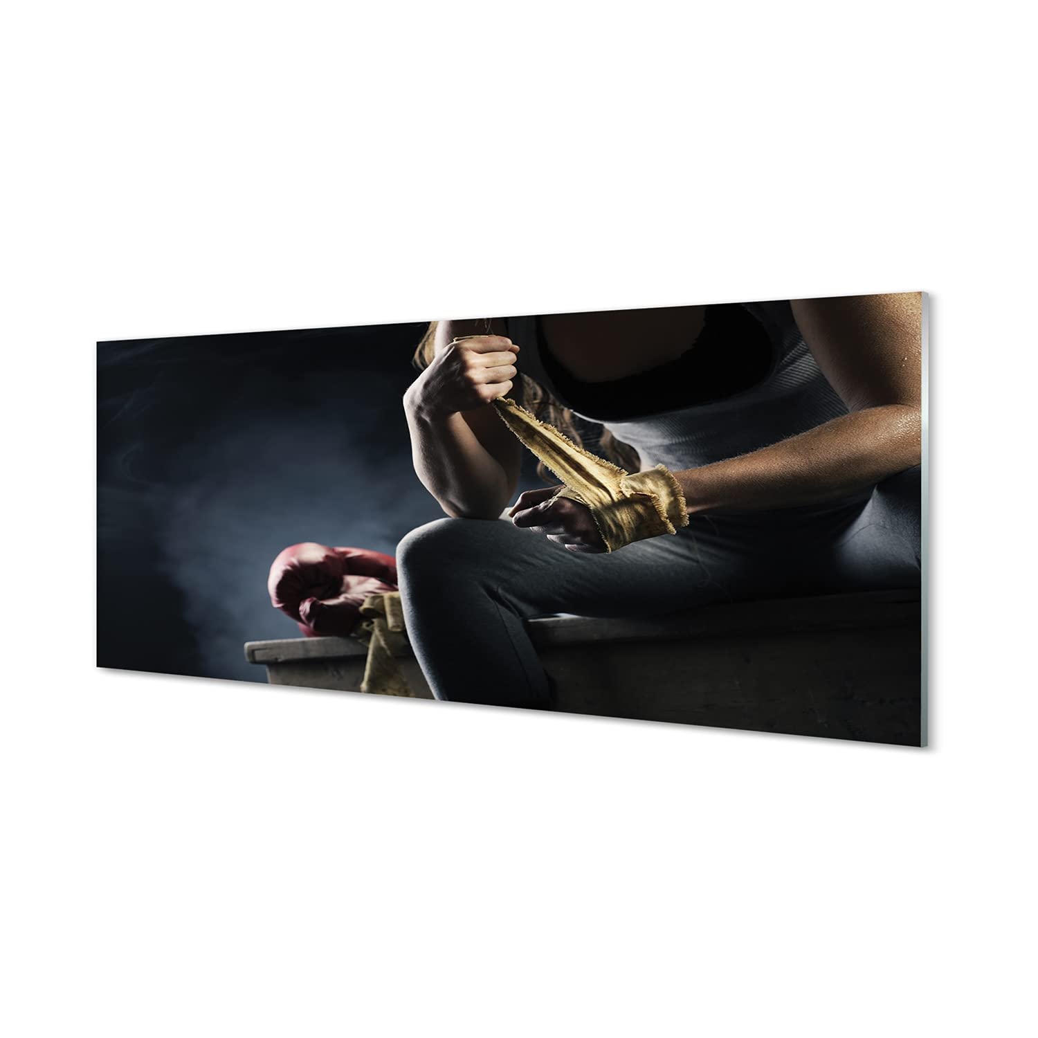 Tableau decoration murale arts martiaux 125x50cm pour salon et salle de sport moderne