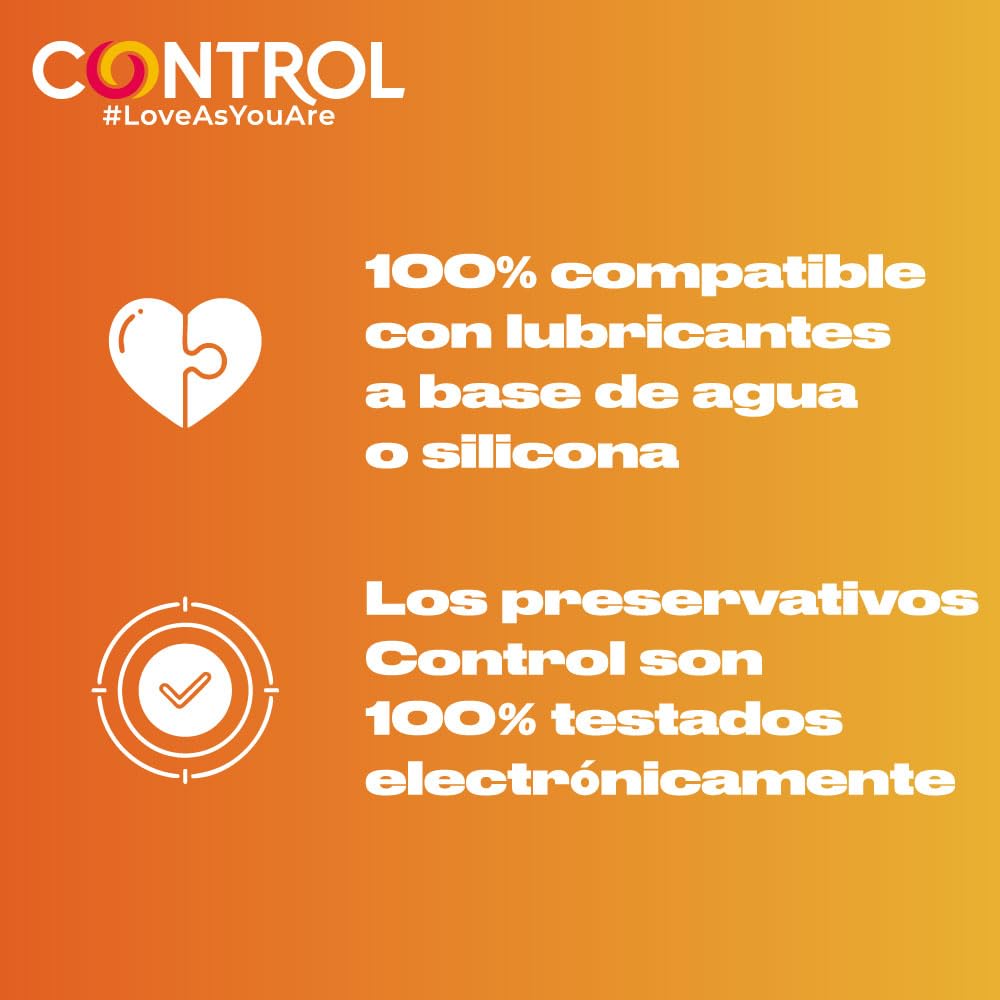 Control Preservativos Finissimo Original. Caja Pack Ahorro 24 Condones Súper Finos, Extra Sensibilidad, Lubricados, Sexo Seguro. Disfruta de un Ajuste Perfecto para una Relación Segura
