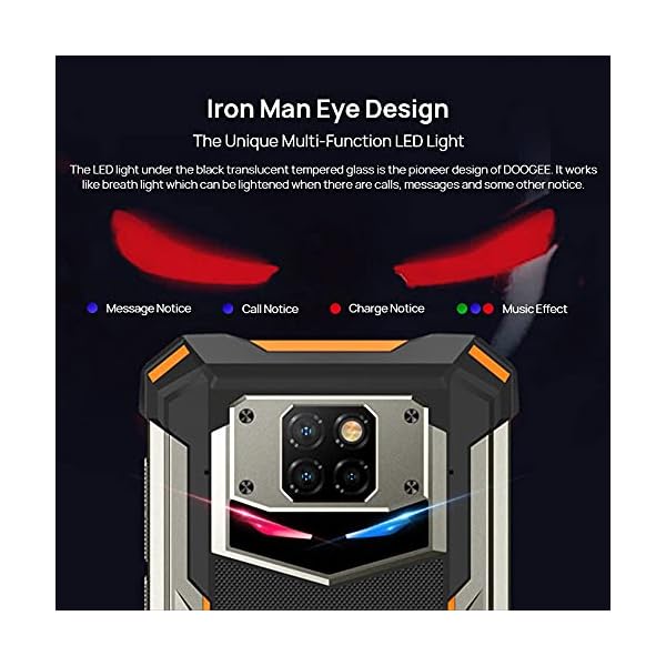 DOOGEE Rugged Smartphone Unlocked S88 Plus 10000mAh Big Battery 8GB + 128GB Android 10 Helio P70 Octa-core Waterproof Smartphone, 48MP Five Camera 4K Video 6.3" FHD+ Display Dual SIM 4G Rugged Phone