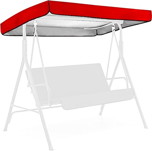 Cubierta superior impermeable de repuesto para patio, columpio, jardín, columpio al aire libre, 75.20 x 47.24 pulgadas, funda de repuesto para