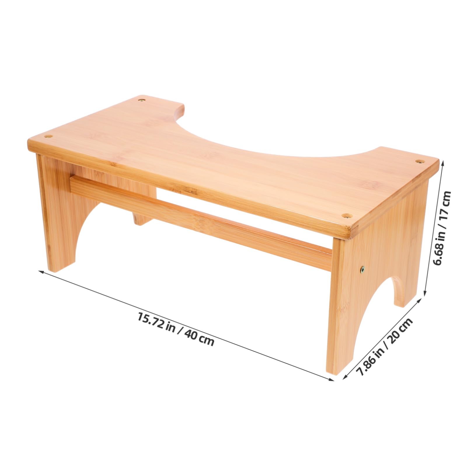 Didiseaon Bamboo Toilet Stool Nonslip Footstool for Pregnant Women Boys and Girls Home Potty Stool Footrest