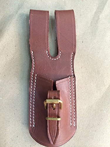 Japanese WWII ARISAKA Bayonet Leather Frog w Brass Fittings (Repro)