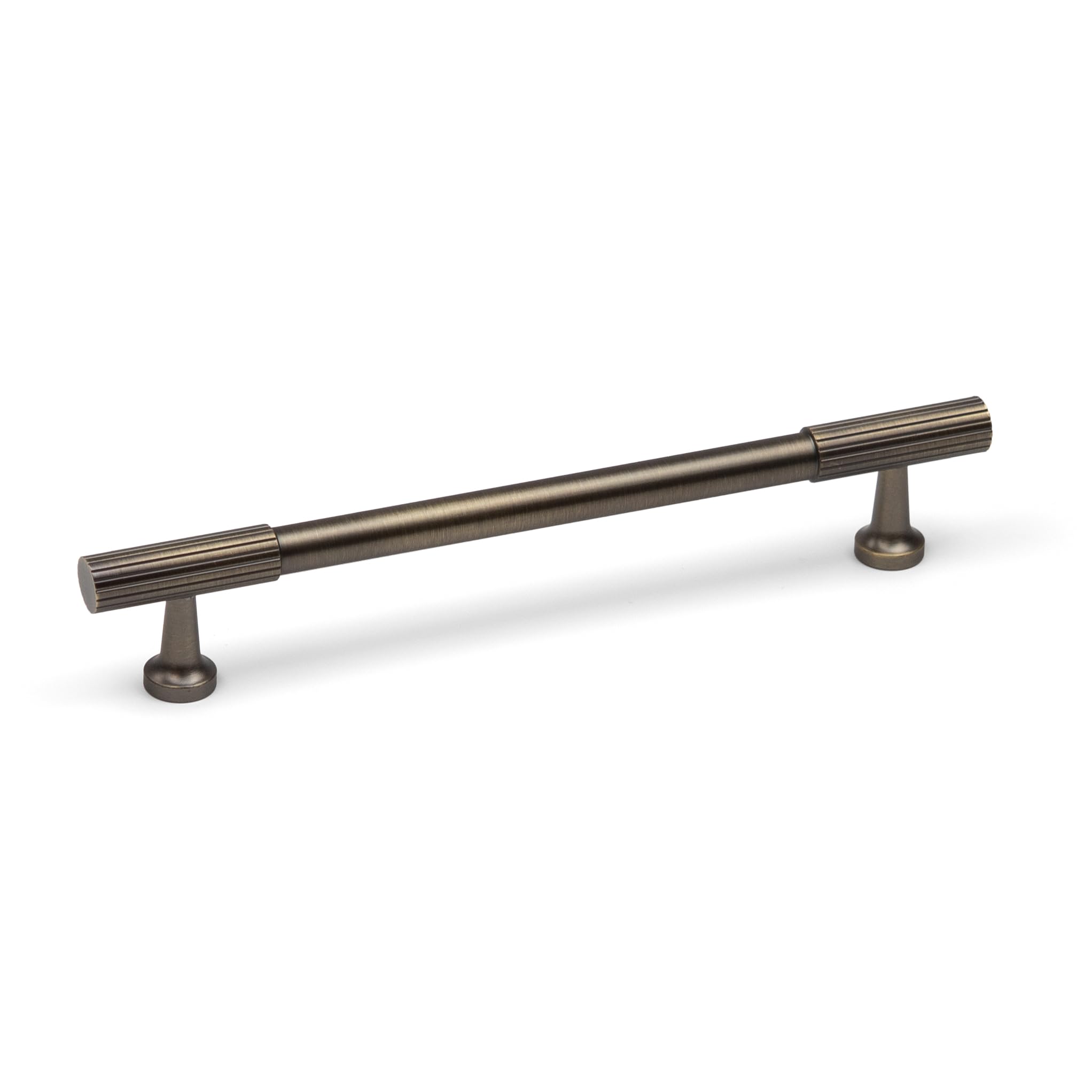 Handle & Home Antique Brass 160Mm Reeded Cabinet Handle Cabinet Handle Drawer Cupboard Hardware