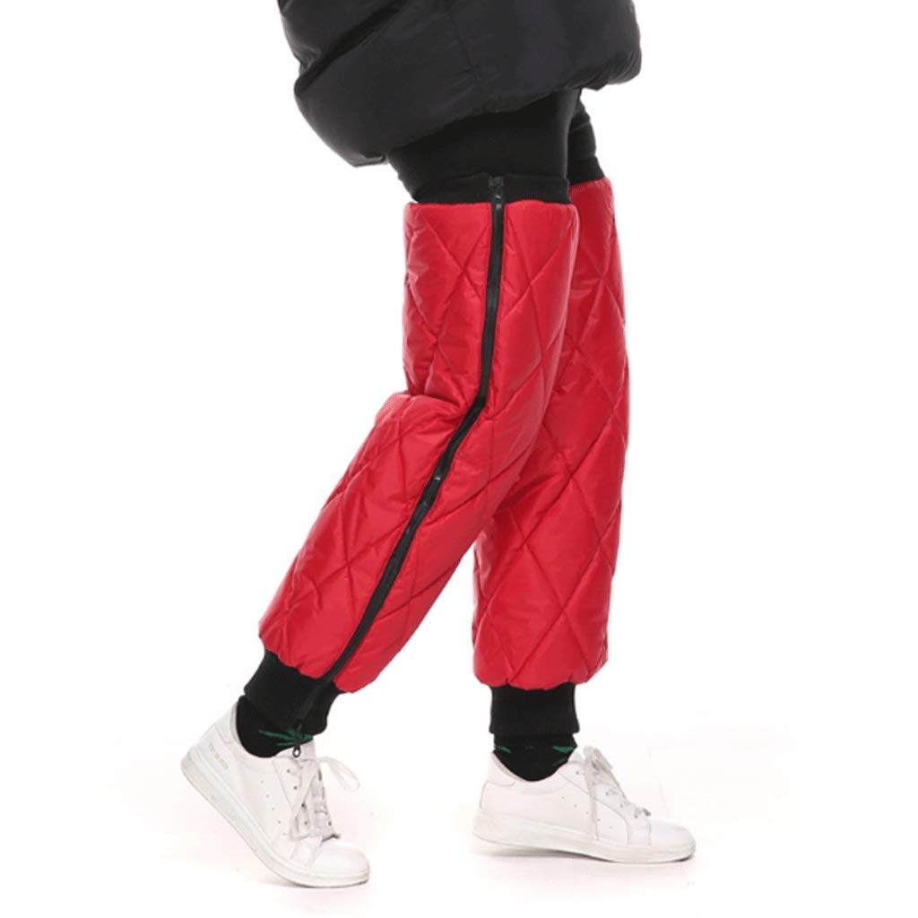 1 Paire Protecteur de polyarthrite Thermique Protecteur au Genou Chaude Brace Support Pad D'Equitation d'hiver Sports Housse de Protection des Manches genoubles(Rosso,70cm)