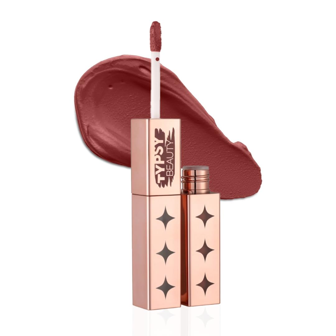 Typsy Beauty ON 'n' OFF Lipstick & Eraser | 12 Hr Stay Creamy Matte Formula (Chocolate Brown) | Smudge & Transfer Proof | Nourishing Remover Oil & Leave-On Mask | Vegan | 8 shades | 2.5 ml x 2.5 ml-image-45
