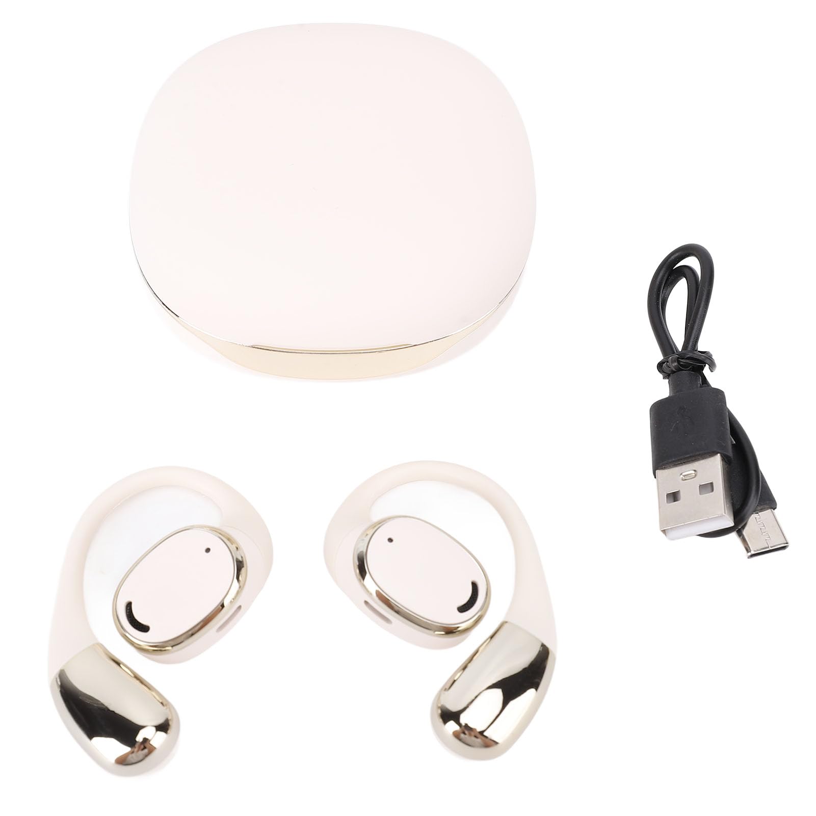 Muiltvoe bluetooths 5.4 Translation Earphones Noise Cancelling Ear Hook Portable Wireless AI Translator Earbuds for Travel Business