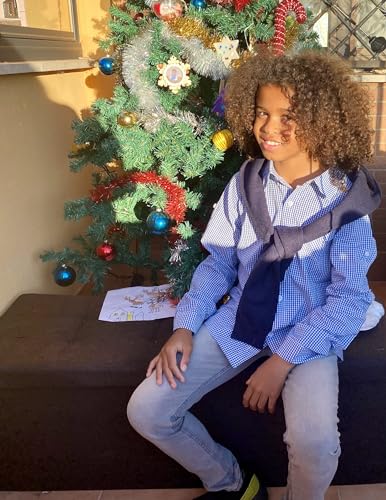 Arshiner Boy's Plaid Button Down Shirt Long Sleeve Roll Up Casual Shirts with Pocket 4-11 Years4