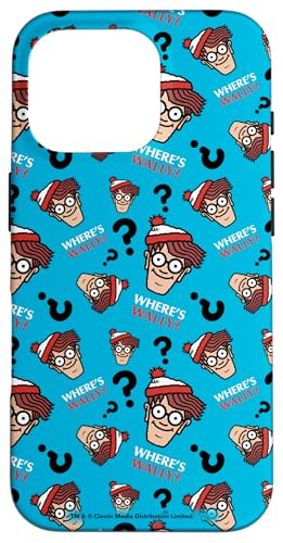 ウォーリーをさがせ Faces and Question Marks All-Over Print スマホケース iPhone 16 Pro 用