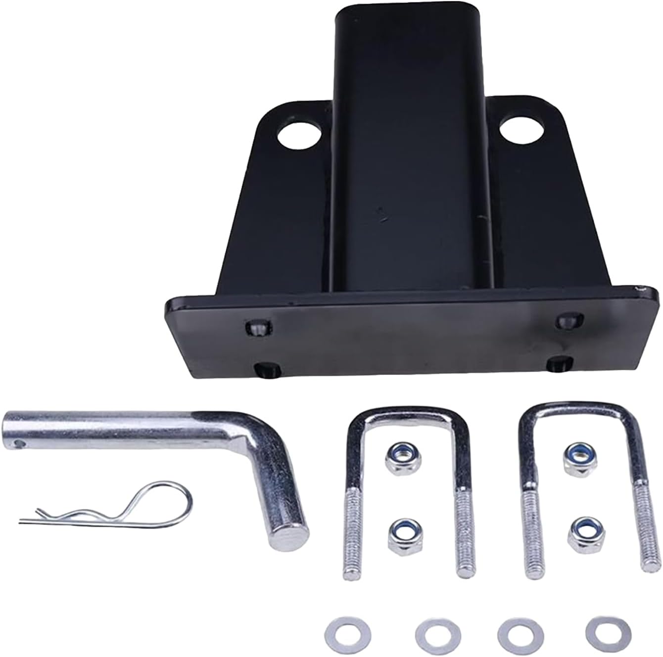 Trailer Tow Hitch Kit with Mounting Hardware Pin and Clip Compatible with Kawasaki Mule ATV UTV 600 610 SX KAF400