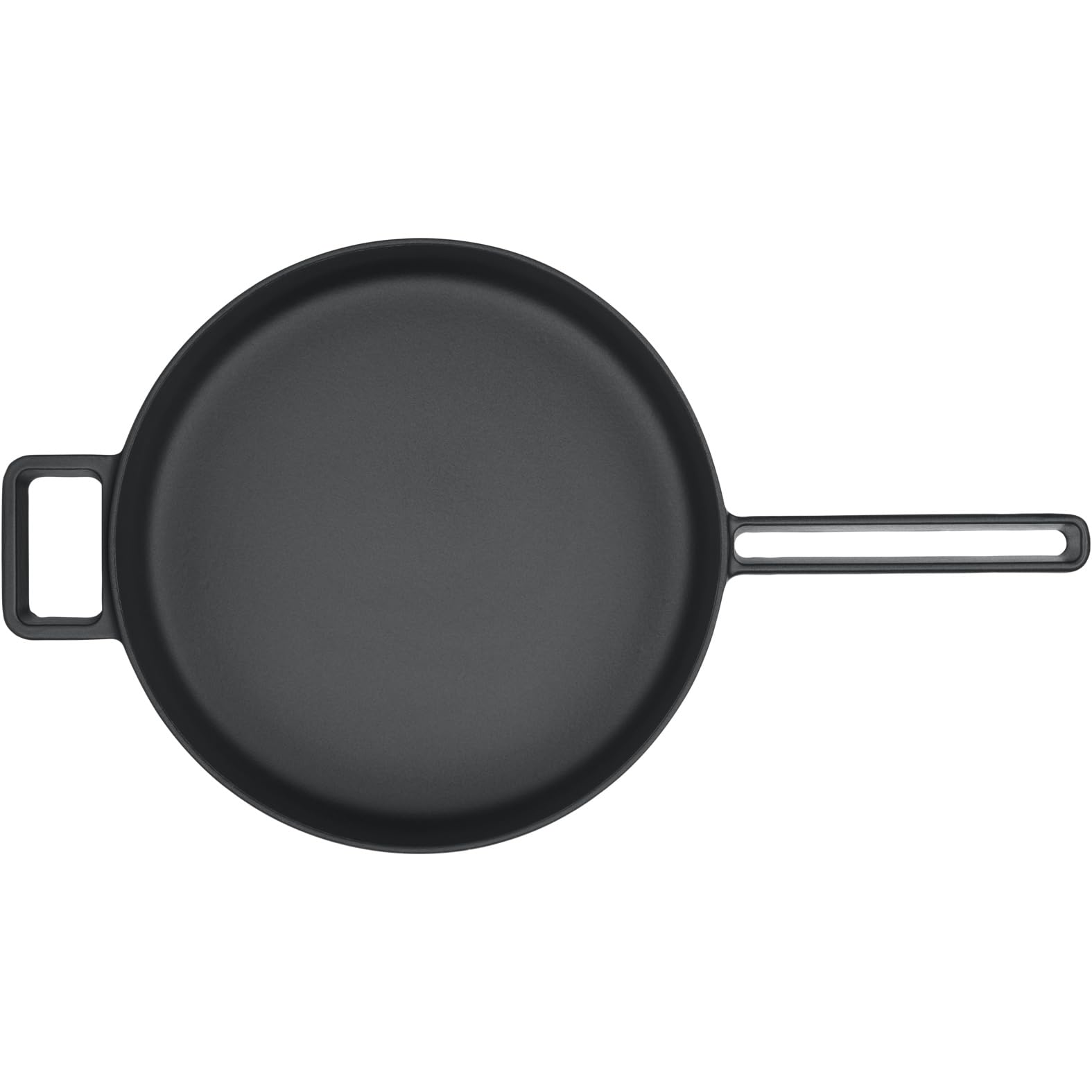 WMF Flavour patelnia do duszenia 28 cm, indukcyjna, żeliwna, emaliowana, wysoka krawędź, odporna na piekarnik, nowoczesna elegancja, czarna