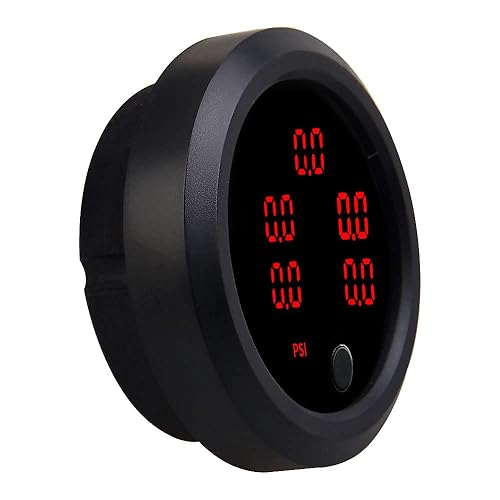 Miniatura 4 de ZHSYMX Kit de manómetro de presión de aire de cinco pantallas de 290 PSI, para sistemas de suspensión Air Ride -2 pulgadas 0-290PSI con 5 sensores