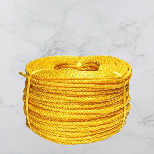 NADEEM'S World Nylon PP Twisted Rope, 6 MM Diameter, 50 Meter Length, Multi-Purpose Twine String (6mm, 50metres)-image-29
