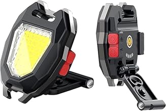 MISTYCDEP Cob Mini Keychain Led Light, 1000 Lumen Bright Rechargeable, Outdoor Flashlight as Bottle Opener and Signal Light with Cigarette Lighter