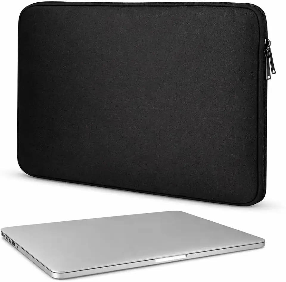 Capa Neoprene P/Notebook Macbook e Tablet até 15,6 Polegadas - Flexível, Macio, Resistente a Respingo, Poeira e Arranhões, Impermeável - Design Slim e Elegante - Proteção Premium com Zíper Reforçado