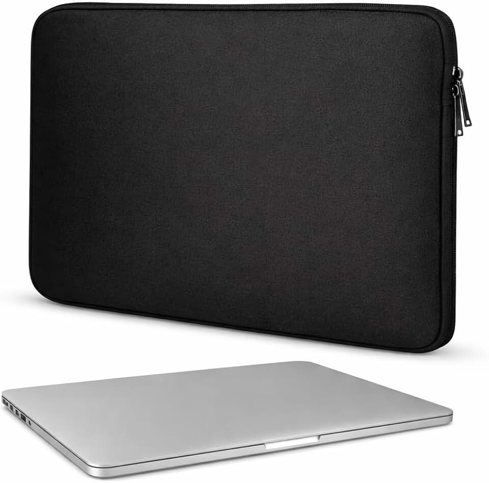 Capa Neoprene P/Notebook Macbook e Tablet até 15,6 Polegadas - Flexível, Macio, Resistente a Respingo, Poeira e Arranhões, Impermeável - Design Slim e Elegante - Proteção Premium com Zíper Reforçado