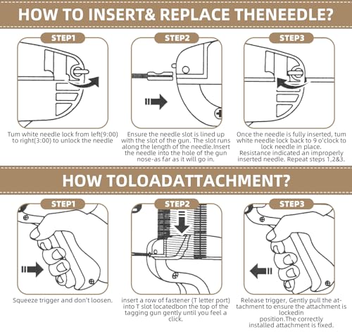 1Plusselect Schnelles Fixiergerät für Kleidung, Stitchy Quick Clothing Fixer Mini Stichsäumpistole Stitch Gun mit 5 Nadeln,3000 Plastiknadel, Micro Stitchy Pistole Gun for Clothes Stitching,Schwarz