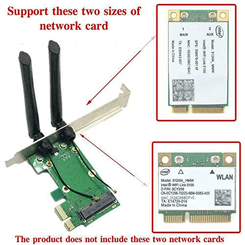 Adaptateur PCI-E Mini Express avec 10 antennes externes longue portée - 4
