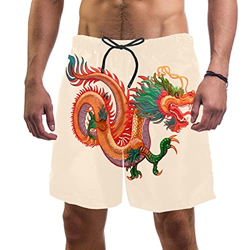 Short de bain homme taille élastique idéal pour la plage et piscine