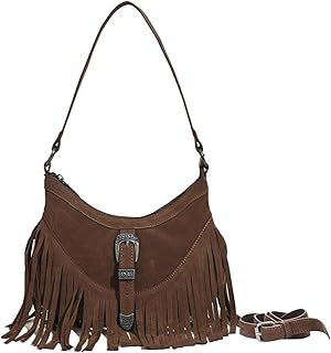 Sunwel Fashion Small Western Fringe Underarm Purse Mini Hipppie Shoulder Bag with Tassel for