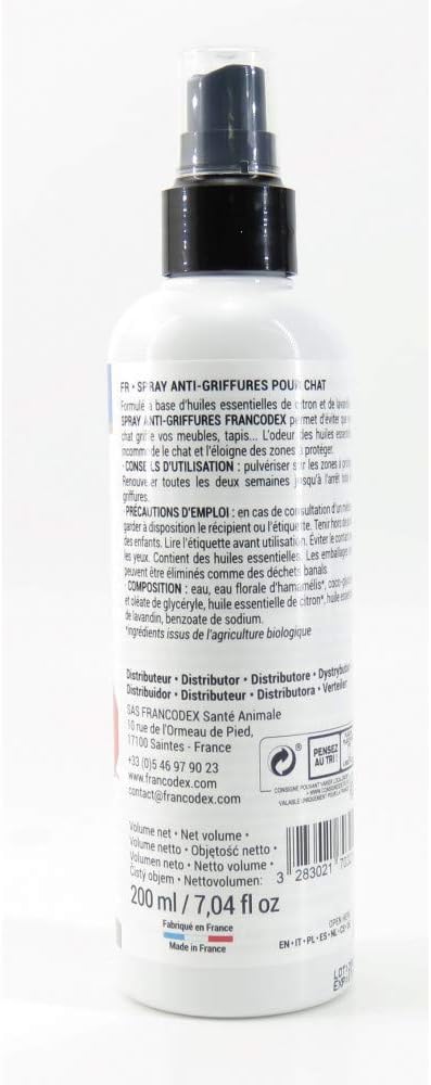 Francodex Spray Anti Griffure 0ml Amazon Fr Animalerie