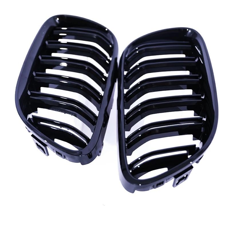 Parrillas para Serie 3 E92 E93 en negro mate y brillante ABS tipo carbono 2