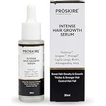 PRO.SKIRE Intense Hair Growth Serum with Redensyl, Anagain, Procapil, Capilia Longa, Biotin, Ashwagandha, Amla, 30ml