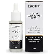 PRO.SKIRE Intense Hair Growth Serum with Redensyl, Anagain, Procapil, Capilia Longa, Biotin, Ashwagandha, Amla, 30ml