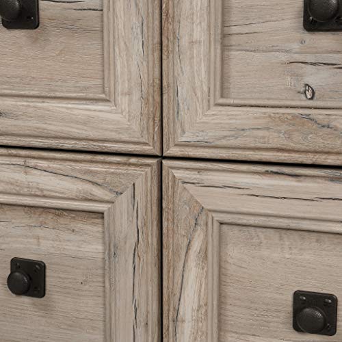 Sauder Palladia Dresser, L: 57.64" X W: 15.51" X H: 33.78", Split Oak Finish #TOP6